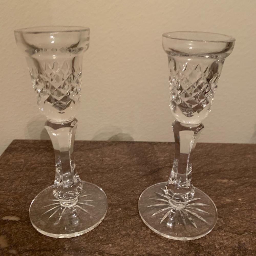 Cavan Irish Crystal Candle Sticks Pair